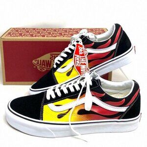 VANS Old Skool Flame Sneakers Low Top Women Size VN0A38G1PHN Canvas Suede Shoes